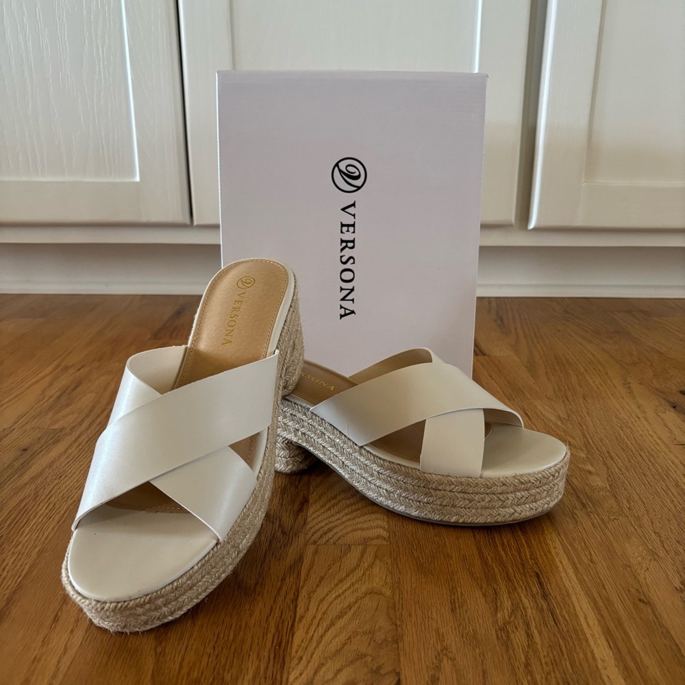 Versona Women's Espadrille Sandals. Size 10 NWT